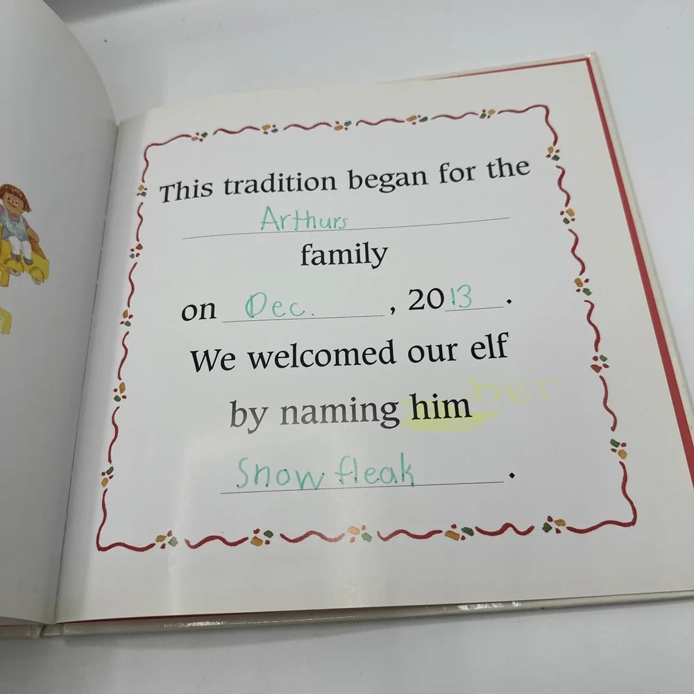 The Elf on‎ the Shelf Christmas Tradition Hardcover Book ONLY